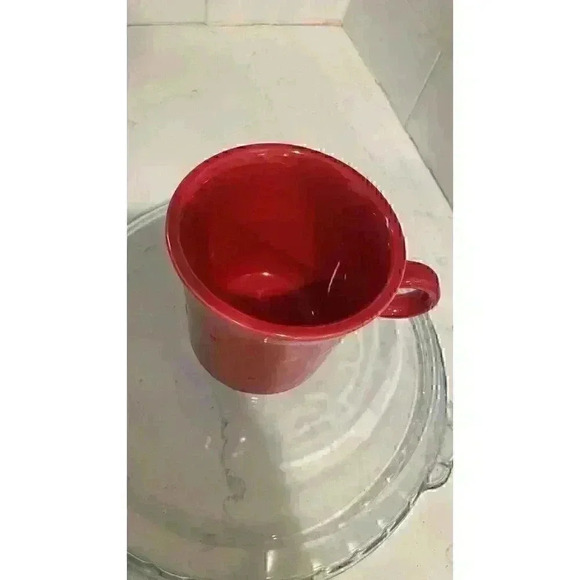 Fiesta Scarlet Red Coffee Tea Mug Cup ~ Homer Laughlin USA ~ Fiestaware - Picture 3 of 7